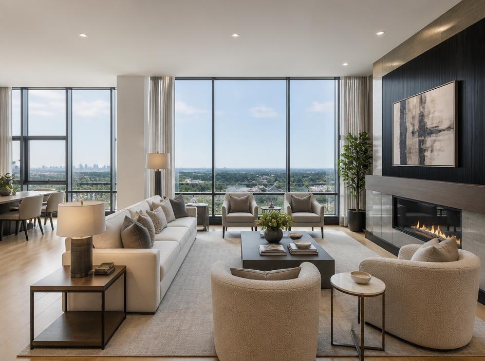 Living room listing photo